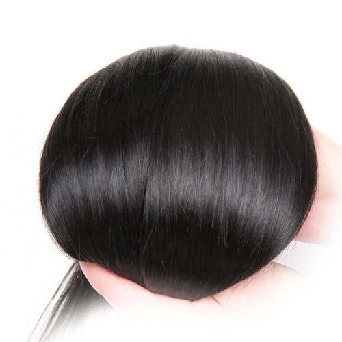 18 20 22 inch Straight Human Hair Bundles Brazilian Straight Bundles Real Unprocessed Virgin Hair Natural Color Human Hair Straight Bundles