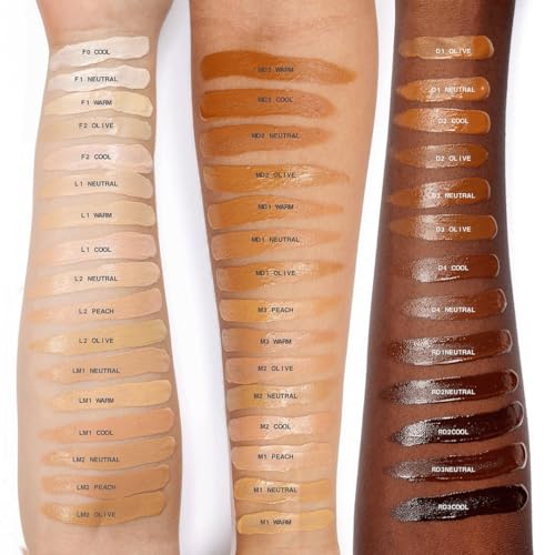 about-face THE PERFORMER Skin-Focused Foundation F2Olive ? Medium Coverage, Long-Wear, Breathable & Buildable Base ? Clean, Vegan, Hydrating Formula with Blue Agave & Chlorella ? 1.08oz