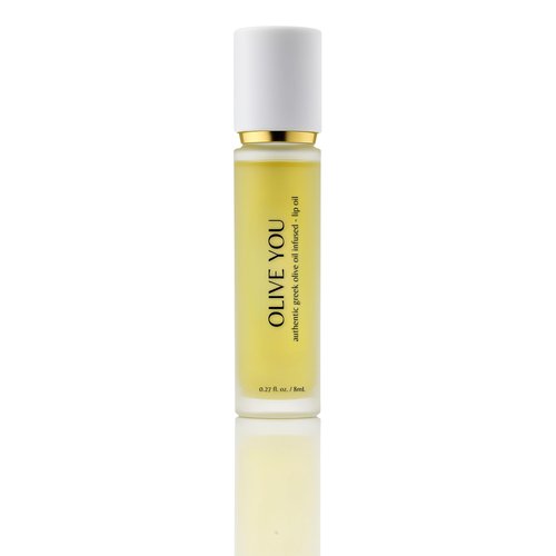Olive You Lip Oil - Clean Beauty, Non-Sticky, Glossy, Hydrating & Plumping Lip Treatment with Greek Extra Virgin Olive Oil & Squalane - Vegan, Cruelty & Paraben-Free, Luxury Gift