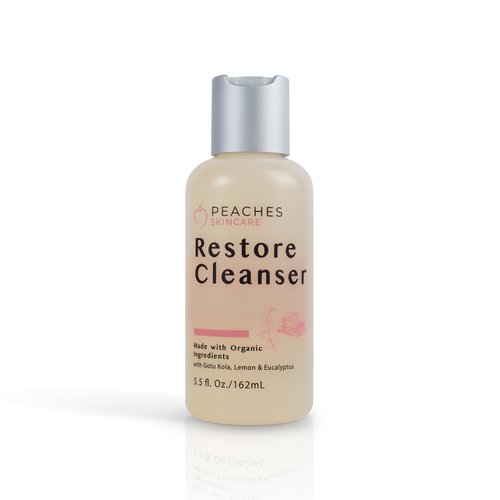Post-Workout Vegan Face Wash with Gotu Kola, Lemongrass, and Eucalyptus – Refreshes and Cleanses Delicate Skin – Restore Cleanser (5.5 oz)