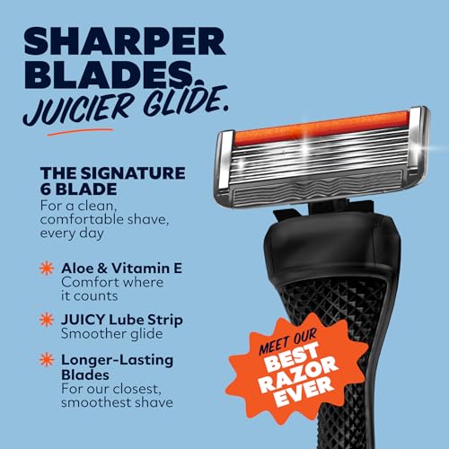 Dollar Shave Club | Ultimate Shave Set | 4 Extra Close Refill Cartridges, 1 Handle, 1 Prep Scrub 3 ounce, 1 Shave Cream 6 ounce, 1 Post Shave Dew 3.4 ounce