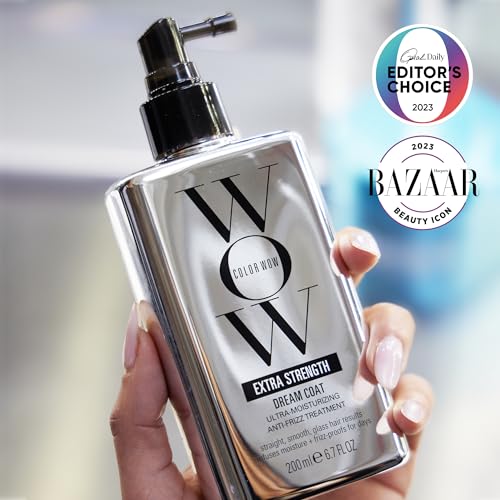 COLOR WOW Extra Strength Dream Coat ? Powerful ultra moisturizing, anti humidity treatment for extremely frizz prone hair| glassy smooth, straight + resistant styles up to 3-4 washes