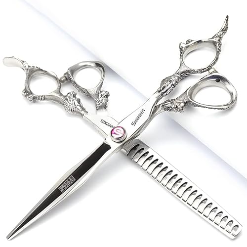 Hair Scissors 6/7/8/9-inch 440C High Hardness For Hairdressers Haircuts Cuttinging Scissors Professional Haircut (7 inch-4pc)