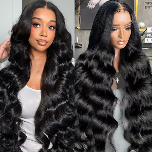 Body Wave 13x6 Lace Front Wigs Human Hair 200% Density HD Lace Frontal Wigs Human Hair Glueless Wigs Human Hair Pre Plucked with Baby Hair 26 Inch