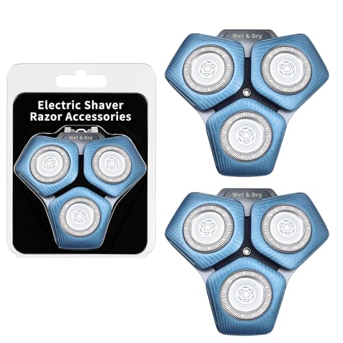 2 Pack SH71/50 Shaving Heads Compatible with Phili*s Shavers Series S5000 (S5XXX),S7000 (S7XXX) (BLUE)