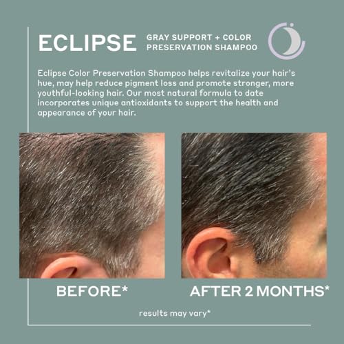 ZENAGEN Eclipse Color Preservation + Gray Support Shampoo | Enhances Hair Color Vibrancy, Reduces Gray Appearance, Nourishes & Strengthens Aging Hair, Plant-Based, Color-Safe, 473 mL / 16 oz