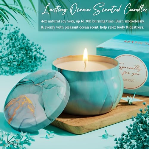 Birthday Gifts for Women Friendship, Ocean Relaxing Spa Gifts Basket for Women Self Care Gifts, Thank You Gifts Bath Set Mothers Day Gifts for Mom Her Best Friend Wife Sister Coworker Nurse Teacher