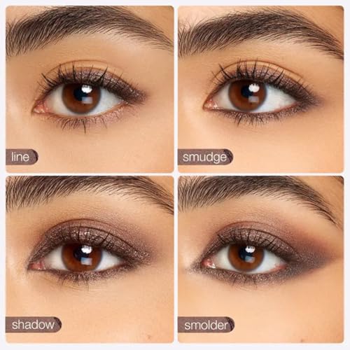 Mitlume Perfect Color Duo-Shadow Liner 2-In-1 Eyeliner & Eyeshadow For Quick, Vibrant Eyes, Smudge-Proof Wear (SMOKESHOW+GAZE)