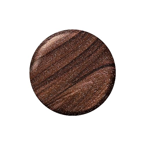 Sally Hansen Miracle Gel Holiday Salon Quality Nail Polish | Gel-Like Formula, Two-Step System, No UV Light Needed, Long Lasting | Opaque, Glittery |915 Dreams Crumb True | Rich Brown Nail Polish