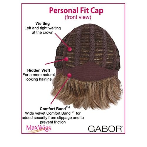 hairuwear Eva Gabor Acclaim Short Layered Average Size Comfort Cap Wig, Sugared Charcoal
