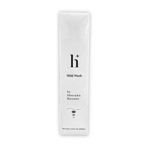 NKG h+ Mild Wash – Gentle Japanese Gel Cleanser for Sensitive Skin – Developed by Japanese Dermatalogist – Fragrance-Free, pH-Balanced Face Wash, 200mL