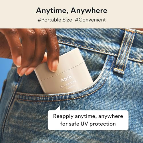 Abib Airy Sunstick Protection Bar DUO Broad Spectrum SPF50+ 1.62 oz / 46 g (Semi-matte) | Korean Suncreen Stick Suncare Sunblock, No Whitecast, Protector Solar Barra, Water resistant