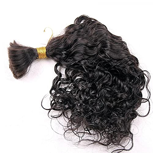 Brazilian Loose Curly Hair Bulk Human Hair Bulk For Braiding No Weft Full End Braids Remy Hair Weaving Extensions Natural Black Color 20 Inch 300g