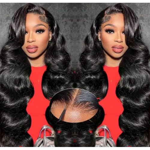 5x5 Hd Lace Closure Wigs Human Hair Pre Cut Lace Glueless Wig Wear and Go Wigs Human Hair Pre Plucked 180 Density Body Wave Lace Front Wigs Human Hair Glueless for Women Natural Hairline