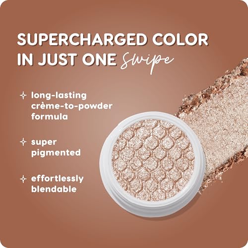 ColourPop Super Shock Shadow - High-Pigment, Cr?me-Powder Eye Makeup - Single Glitter Eyeshadow with Minimal Fallout and Unique Bouncy Texture - Sheer Nude Eyeshadow - Ritz (0.07 oz)