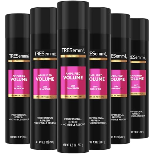 TRESemm? Dry Shampoo Spray, Volume Clean 6-Pack ? Paraben-Free & Sulfate-Free Shampoo for Volumizing Fine Hair, Scented, 7.3 Oz Ea