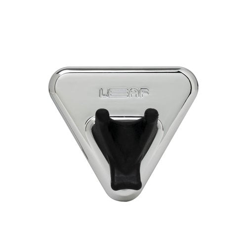 Leaf Shave | Chrome Shower Holder - Bathroom Adhesive Wall Hook Compatible With Leaf, Twig, and Thorn Razors