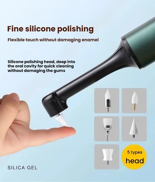 Tooth Polisher,Teeth whitening kit 12 Pieces Accessories，Teeth Polishing Kit for Daily Cleaning,Polishing Then Whitening kit