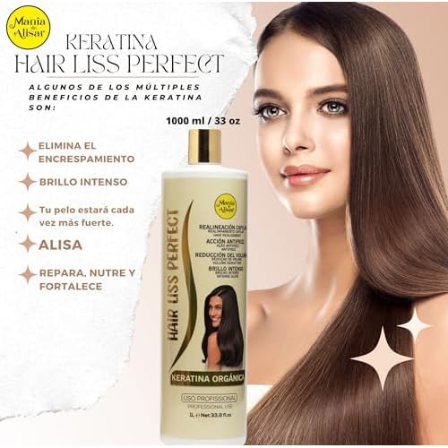 Brazilian Hair Straightening Organic (Brazilian Keratin Hair (1000 ml / 33,81 fl.oz))