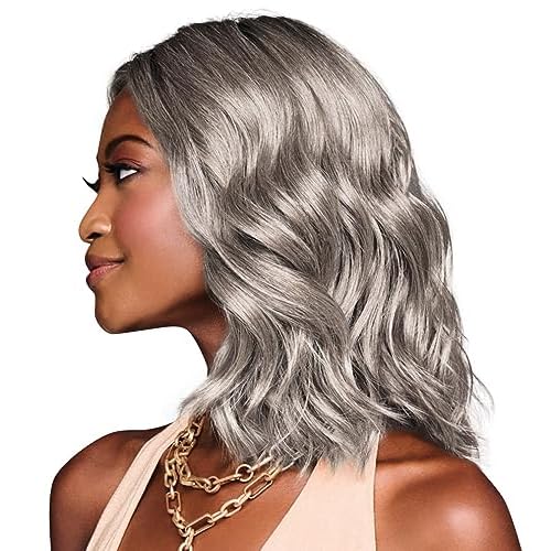 Hairuwear Kim Kimble Jordan Shoulder-Length Layered Lob Cut Wig With Beachy Texture, Average Cap, MC56/60 Iced Sugar