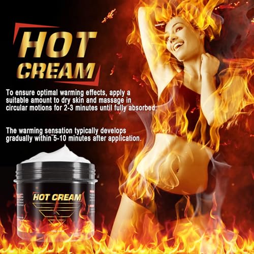 FANSHI Hot Sweat Cream ? Natural Workout Enhancer for Muscle Warm-Up & Skin Tightening ? Supports Sweat & Circulation ? for Women & Men ? Belly, Thighs, Arms, 4fl.oz