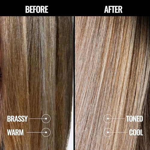 PRAVANA The Perfect Blonde Purple Toning Conditioner | Neutralizes Brassy, Yellow Tones | For Color Treated Hair | Chromasilk Enhances Shine & Protection | Vegan, Cruelty-Free | Paraben & Sulfate Free