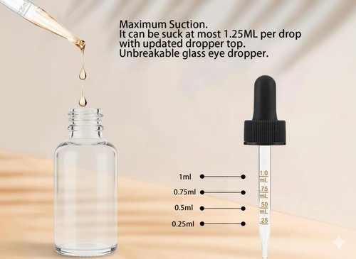 20 Pcs Clear Glass Dropper Bottle 120ml with Gold Accents & Marked Pipettes – Versatile for DIY Beauty, Herbal Remedies & Perfumes – Empty 4 oz Containers for Gifting & Travel Kits