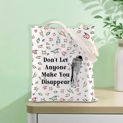 FOTAP LGBTQ Gift Hi Leaves Tote Bag Spotify Inspired Gift Nick and Charlie Gifts BL Boys Love Gifts (Disappear Tote)