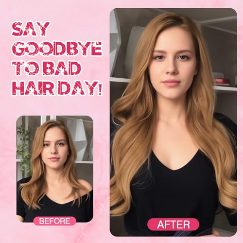 Halo Hair Extensions Real Human Hair, MY-LADY Adjustable Halo Extensions Real Human Hair, 16 inch Light Brown Women's Long Straight Hair Invisible Wire Hair Extensions