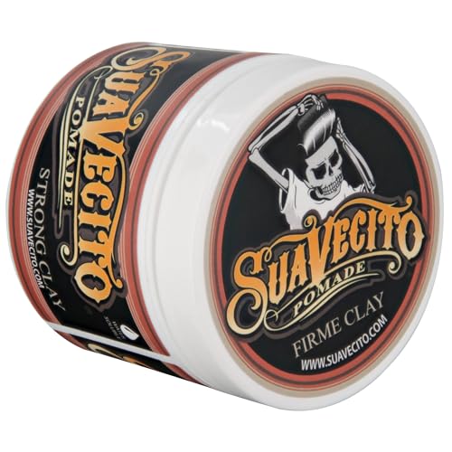 Suavecito Pomade Firme Clay - Strong Hold Hair Clay For Men - Low Shine Matte For Natural Texture Hairstyles