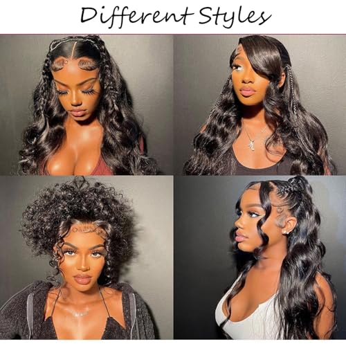 Selina Hair 12A Brazilian Body Wave 4 Bundles Human Hair 8 10 12 14 Inch 400g/Pack Remy Hair Unprocessed Human Hair Weave Hair Extensions for Women Natural Black Color