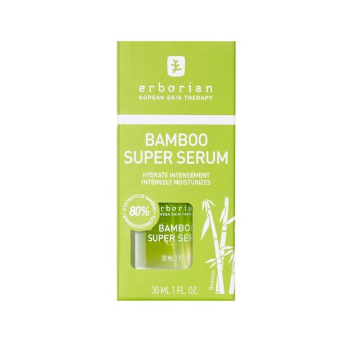 Erborian Bamboo Super Serum - Hydrating Facial Serum with Hyaluronic Acid for Replenished, Moisturized & Radiant Skin- Long-Lasting Intense Hydration - Korean Skincare – 1 fl oz