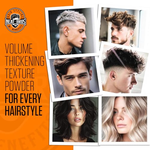 Hair Styling Texture Powder - Medium Hold & Matte Finish - Volumizer with Niacinamide and Saw Palmetto - Styling Powder for All Hair Types - 3 Pack