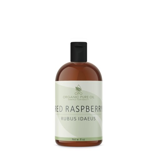 organic pure oil Red Raspberry Seed Oil - Pure, Cold Pressed Red Raspberry Oil Extra Virgin Unrefined 8 OZ for Face Hair Skin Body Lips