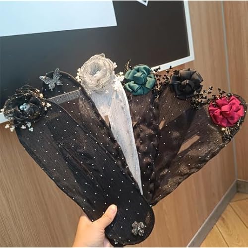 Hair Bun Maker for Long Thick Hair,Easy Fast Roll Hair Clips,Ball Hair Clip,Flower Hair Bun Roller Butterfly Hair Bun Maker Set,Hand Embroidered Flowers Deft Bun Maker£¨A-2pcs£©