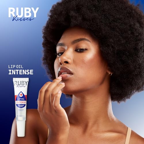 Ruby Kisses Hydrating Lip Oil Intense Treatment Gloss (1 Pack), Deep Hydrates & Heals with Natural Oils, Natural Shine Lip Care, Moisture, Repair & Protect With Antioxidants