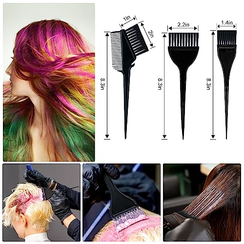 10 Pc Hair Bleach Kit - Hair Coloring Products With Dye Brush, Color Bowl, Earmuffs, Clip for Salon Bleaching & Highlighting
