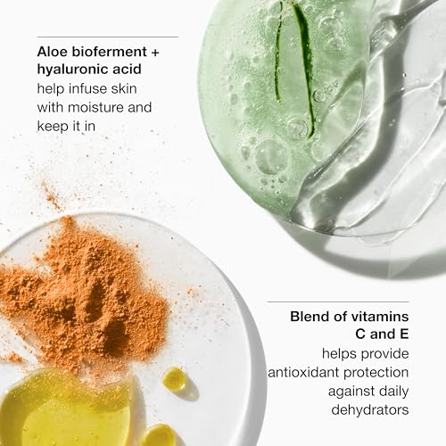Clinique Skin School Supplies Set: Glowing Skin Essentials | Moisture Surge 1H Auto-Replenishing Hydrator, 0.5 Fl Oz | Face Spray Thirsty Skin Relief, 1 Fl Oz | Overnight Mask, 1 Fl Oz