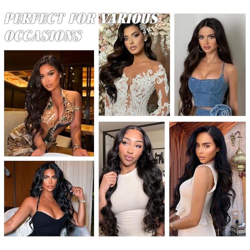 16A Raw Body Wave Bundles Human Hair 100% Human Hair Bundles,Triple Lifespan Virgin Remy Hair Extensions,Keep Texture Silky Soft After Multiple Washes (Body Wave 1 Bundle, 30 Inch)
