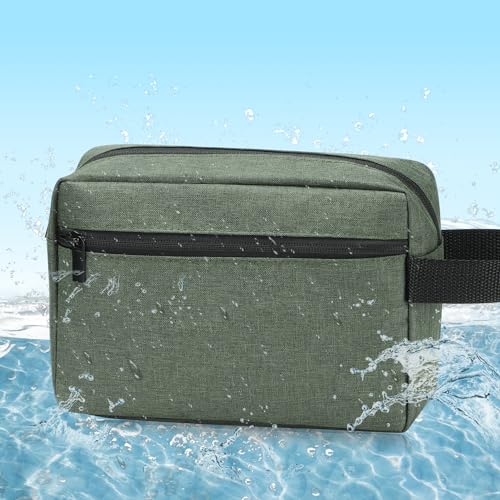 Etercycle Toiletry Bag for Men, Portable Travel Toiletry Organizer Bag,Shaving Bag for Toiletries Accessories (Army Green)