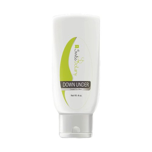 Swiss Botany L Arginine Down Under Moisturizing Penial Cream – Anti-Chaffing Moisturizer Cream for Men Private Areas – for Dry & Sensitive Skin - 4oz