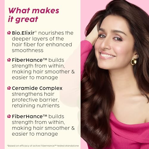 PLIX - THE PLANT FIX Hibiscus Frizz Control Hair Serum 50ml + Bond Repair Shampoo 200ml + Conditioner 175ml | Protects & Smoothes Frizzy Hair| 3x Strength with Fiberhance