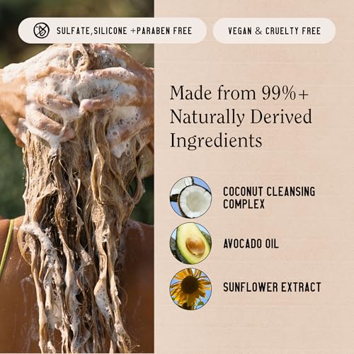 California Naturals Coconut Shampoo & Conditioner, Natural, Vegan, Cruelty, Silicone, Paraben, and Sulfate Free Shampoo, All Hair Types, 20 Fl Oz (Pack of 2), Classic Clean Coconut