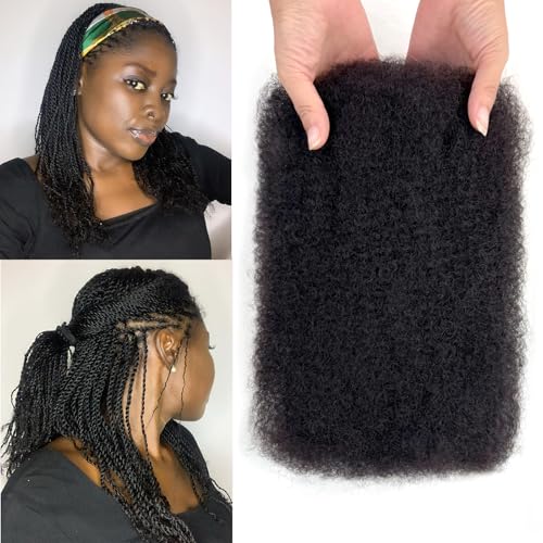 Kinky-curly Bundles Human Hair 16 Inch Afro Kinkys Bulk Human Hair for Braiding Mini Twists 100g 4c Human Braiding Hair For Dreadlocks Extensions
