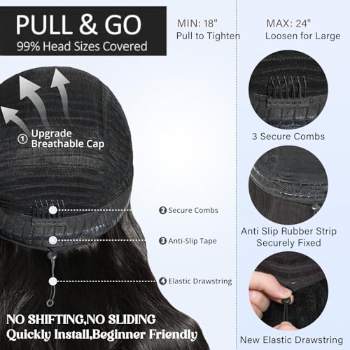 30 inch Body Wave Lace Front Wigs Human Hair 200% Density Pull Go 13x6 HD Transparent Glueless Human Hair Wig for Women Pre Plucked Pre Cut Bleached Knots with Baby Hair