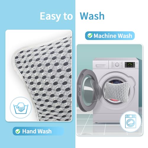 Luxury Bath Pillows for Tub, Slip Resistant Waterproof Bath Pillows for Tub Neck and Back Support with 2 Strong Suction Cups, Relaxing Spa Essentials