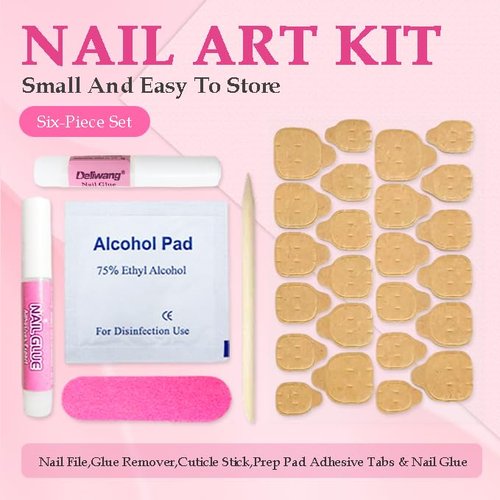 GGddsha 2025 Kawaii Bear Dream Tracks Reusable Handmade PMMA Acrylic Press on Nails w/Box Gifts for Women (Sweet Gummies, M)