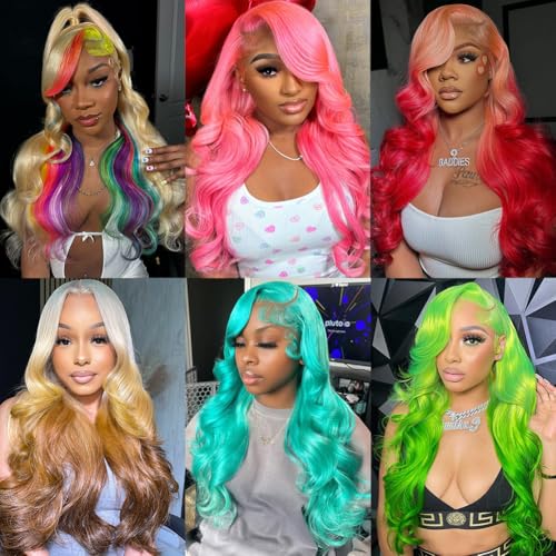 613 Lace Front Wig Human Hair 200 Density Blonde Wig Human Hair 13x6 613 Body Wave HD Lace Frontal Wigs Human Hair Pre Plucked 613 Wig for Women 32 Inch