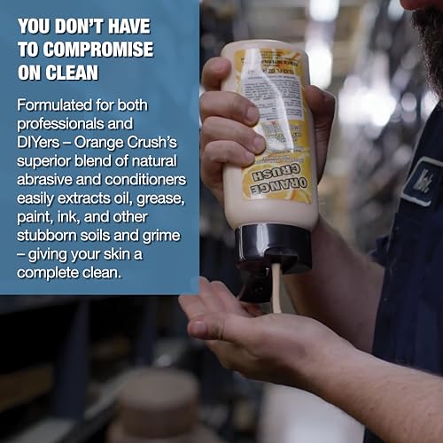 Zenex Orange Crush Hand Soap with Pumice and Skin Conditioners - Industrial Hand Cleaner | Citrus Cr?me Scent | Dissolve Tough Soils | Does Not Dry Out Skin | 1 Gallon (4-Pack)