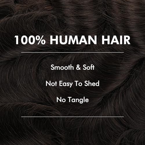 ROSELOVER 8x10 Inch PU Thin Skin Toupee for Men - 0.03mm Human Hair Replacement System,Natural Look Hair Prosthesis Units for Men, Durable & Breathable Hairpiece,Off Black